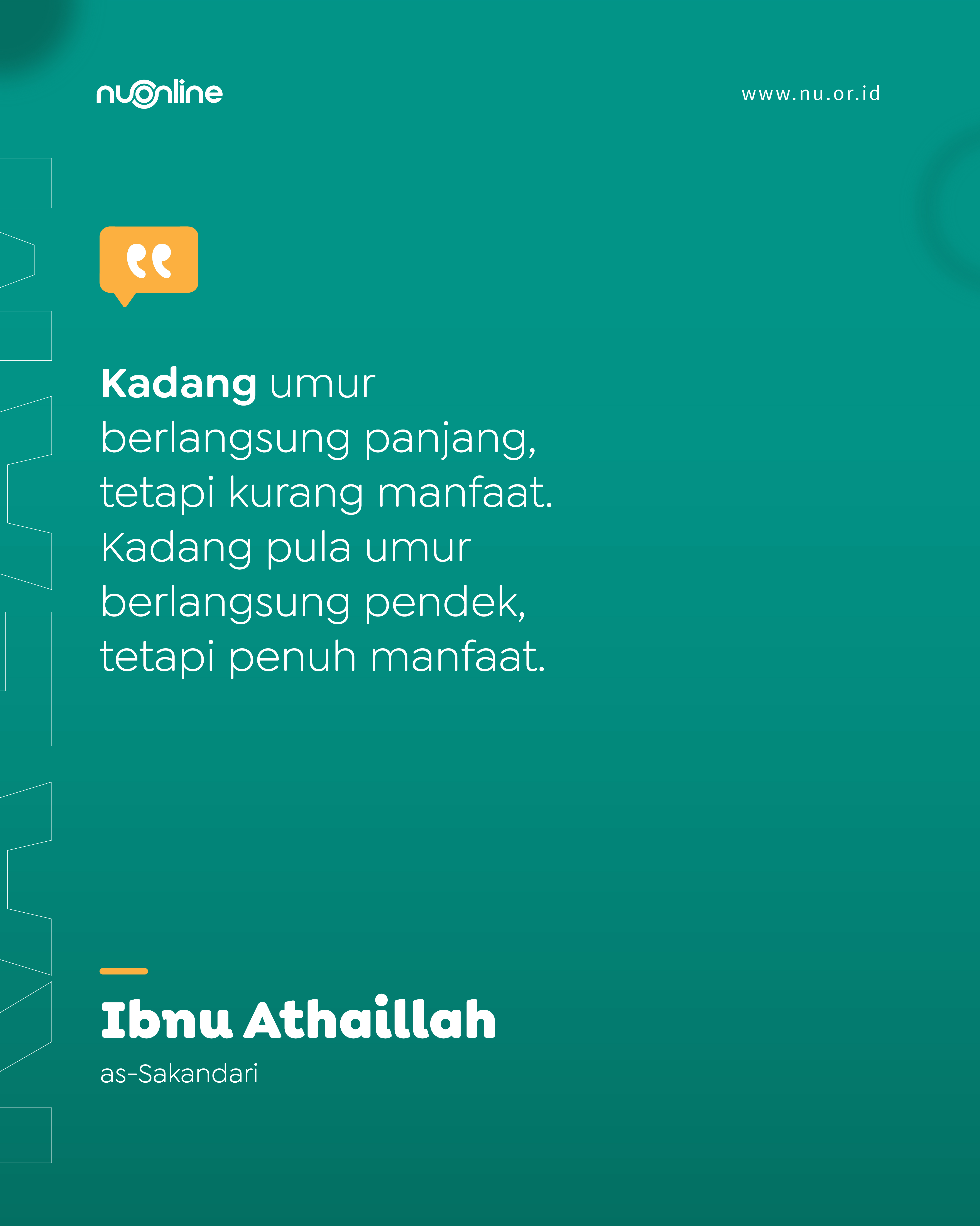 Nilai Kebermanfaatan Umur Panjang