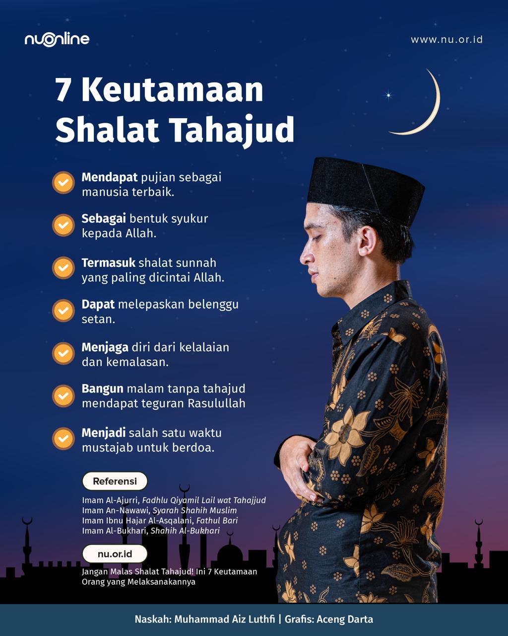 7 Keutamaan Shalat Tahajud