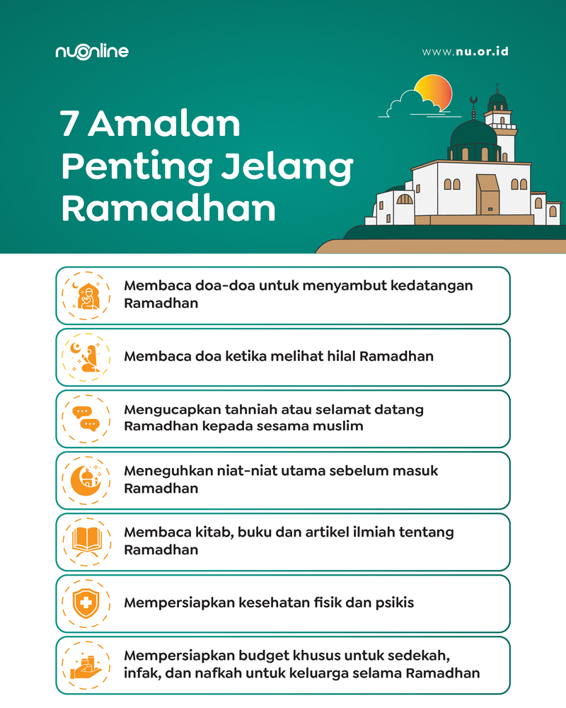 Amalan Jelang Ramadhan