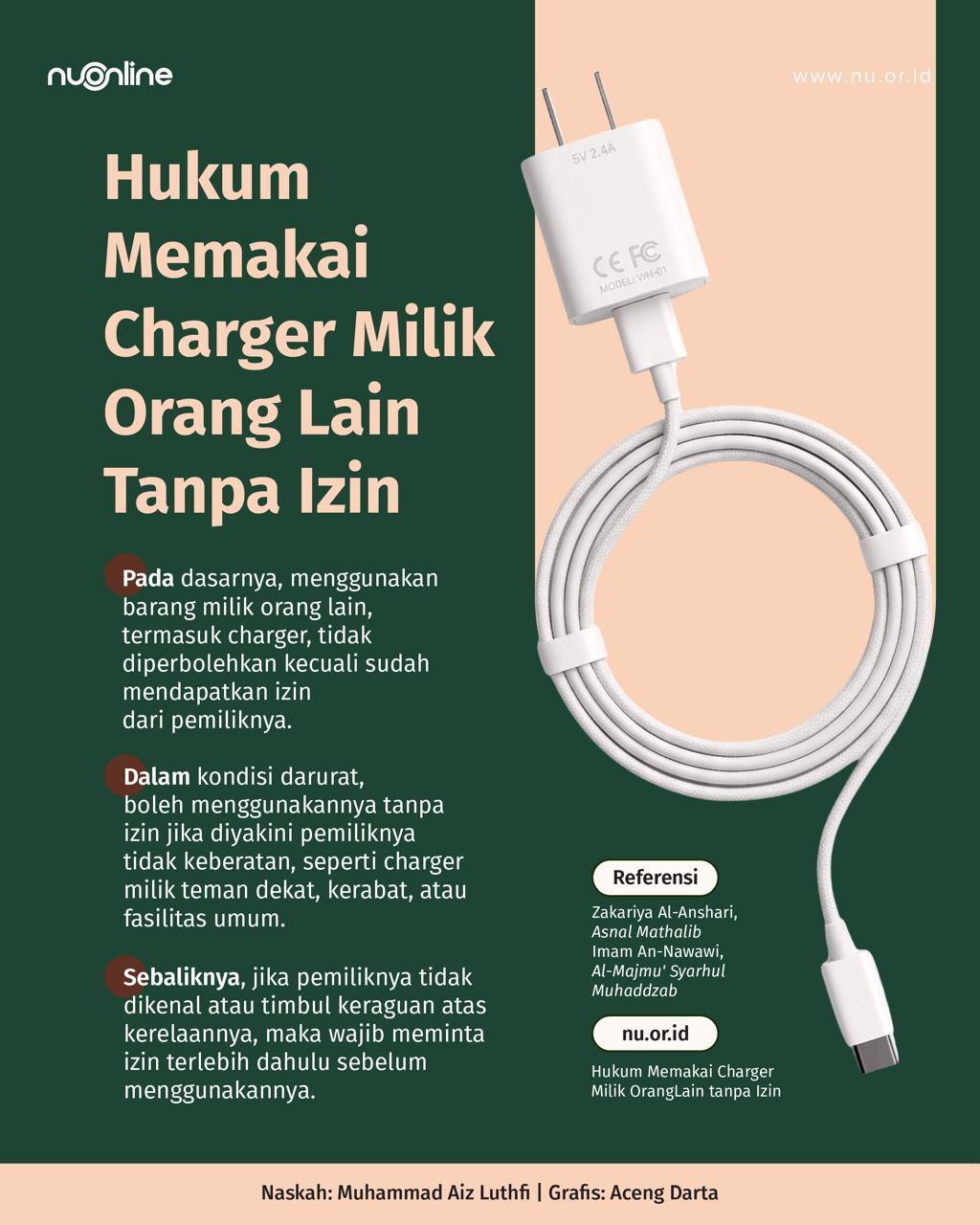 Pakai Charger Orang Lain Tanpa Izin