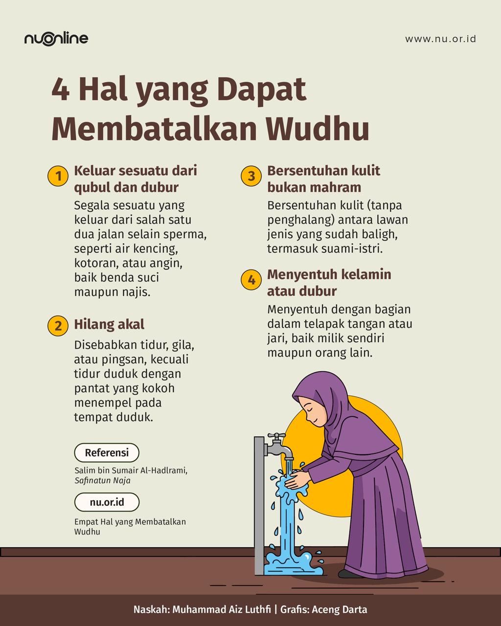 4 Pembatal Wudhu
