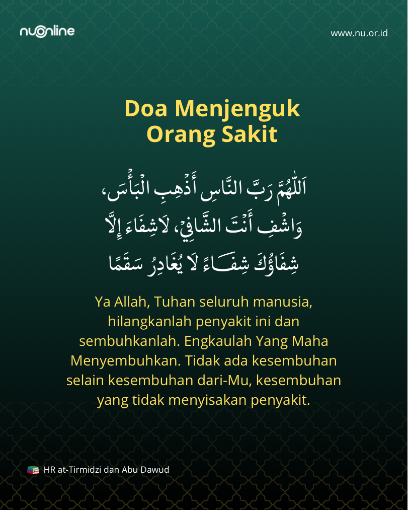 Doa Menjenguk Orang Sakit