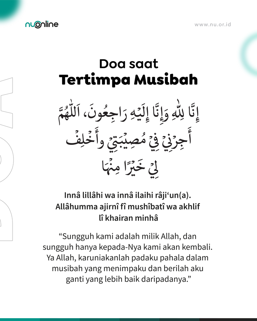 Doa saat Tertimpa Musibah