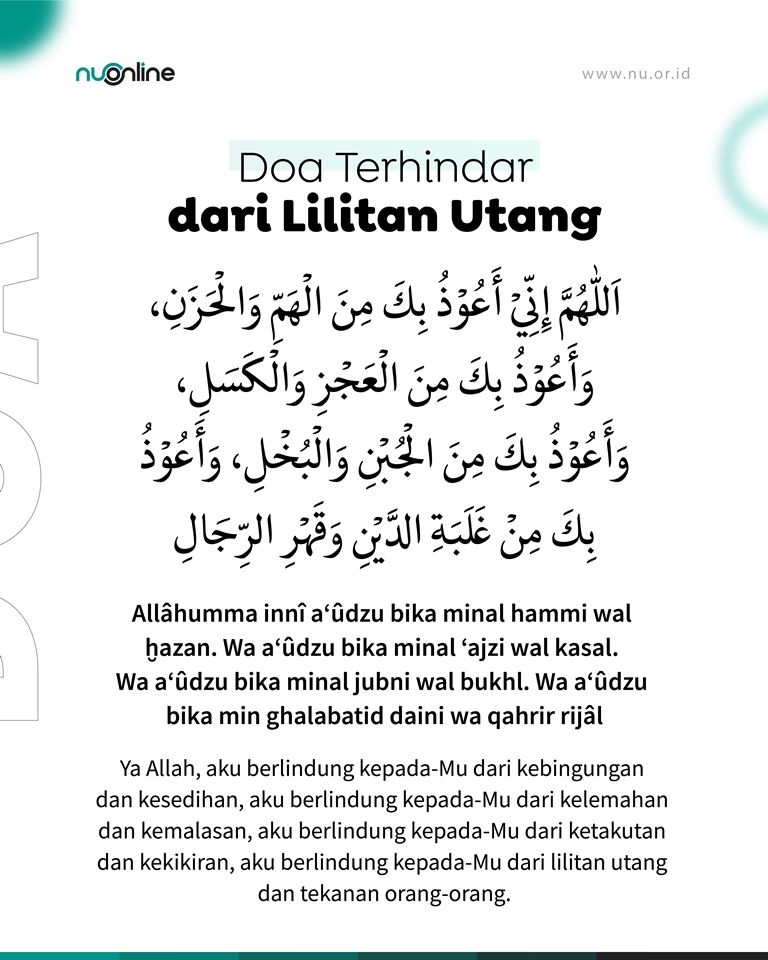 Doa Terhindar dari Lilitan Utang