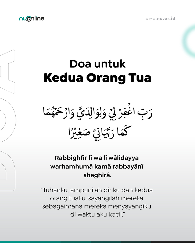 Doa untuk Kedua Orang Tua