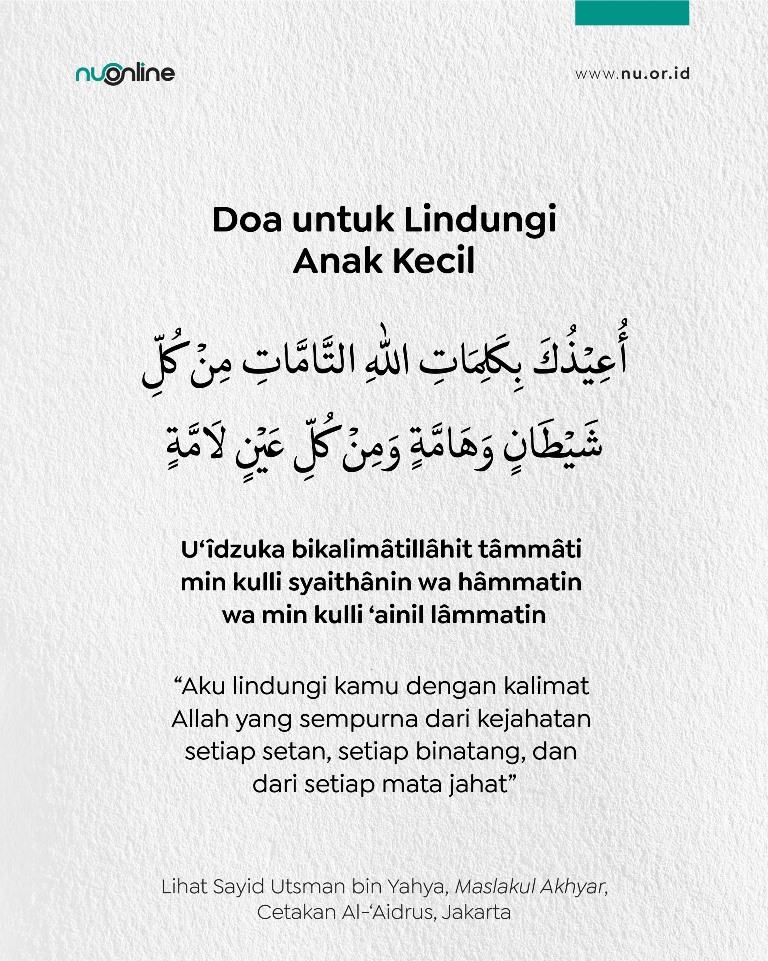 Doa Lindungi Anak Kecil dari Pandangan Jahat