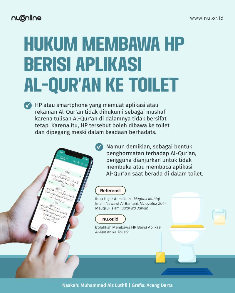 Bawa Aplikasi Al-Qur'an ke Toilet?