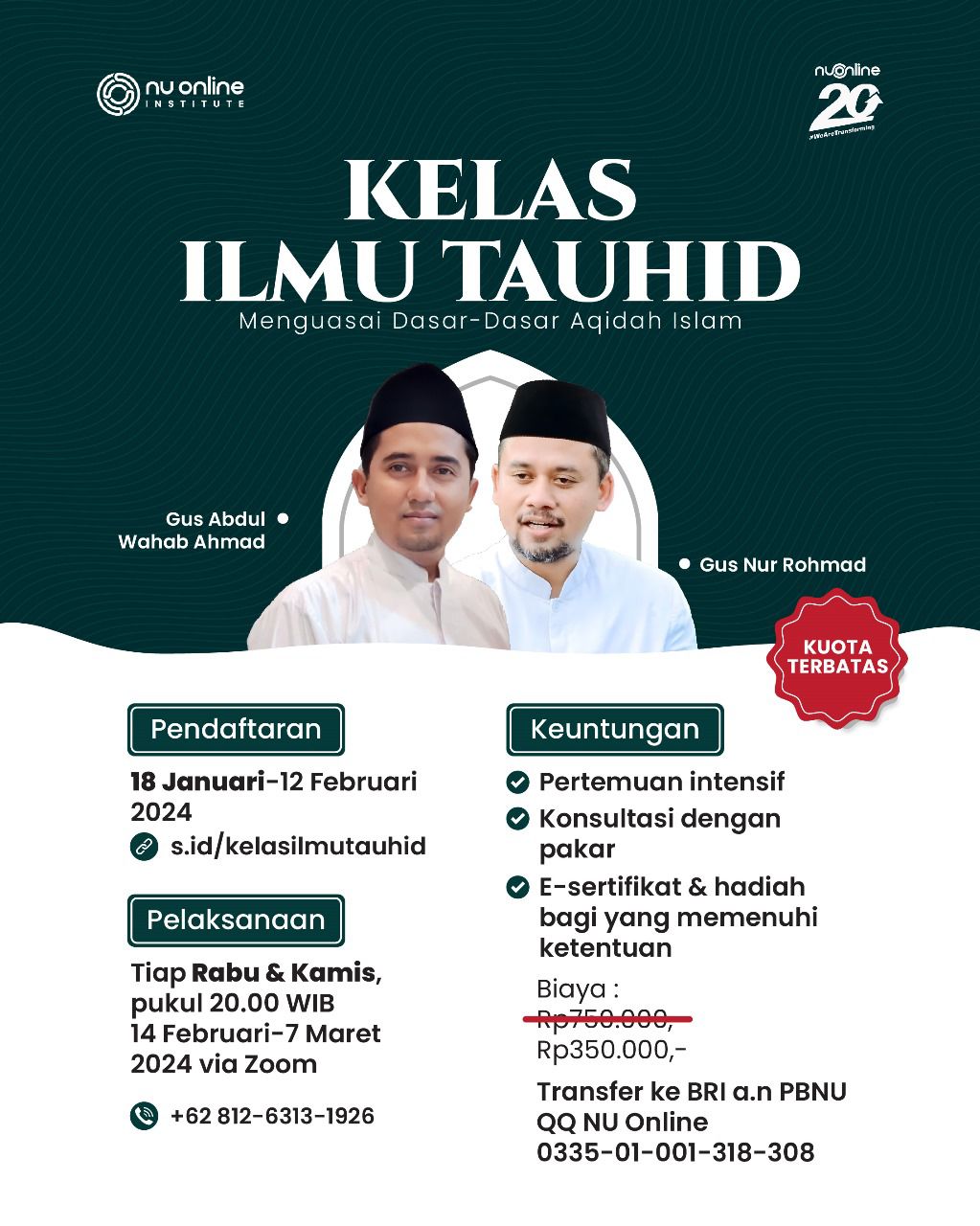 Kelas Ilmu Tauhid NU Online Institute