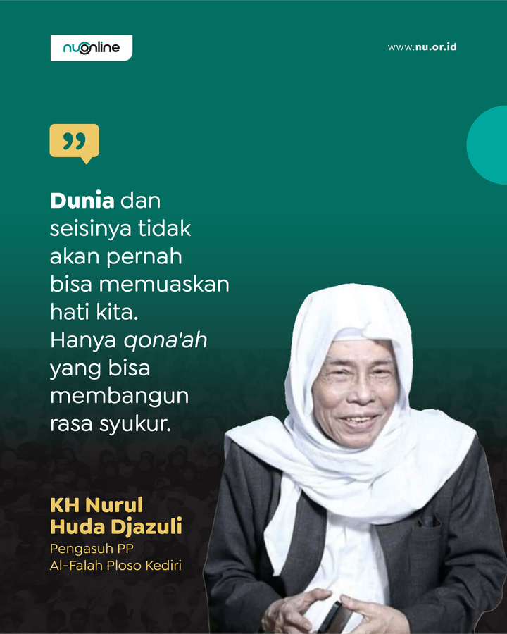 Bersyukurlah di Tengah Godaan Dunia Tak Akan Pernah Memuaskan