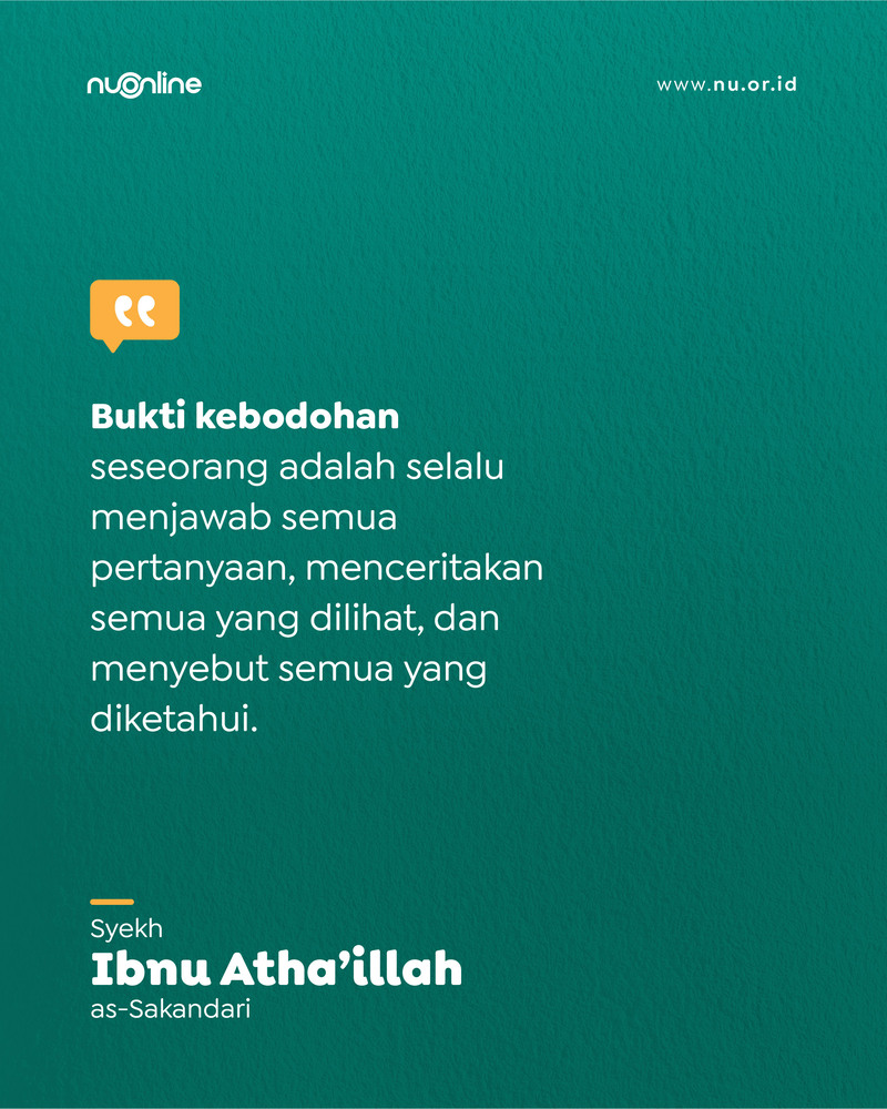 Tak Semua Harus Dijawab dan Diumbar