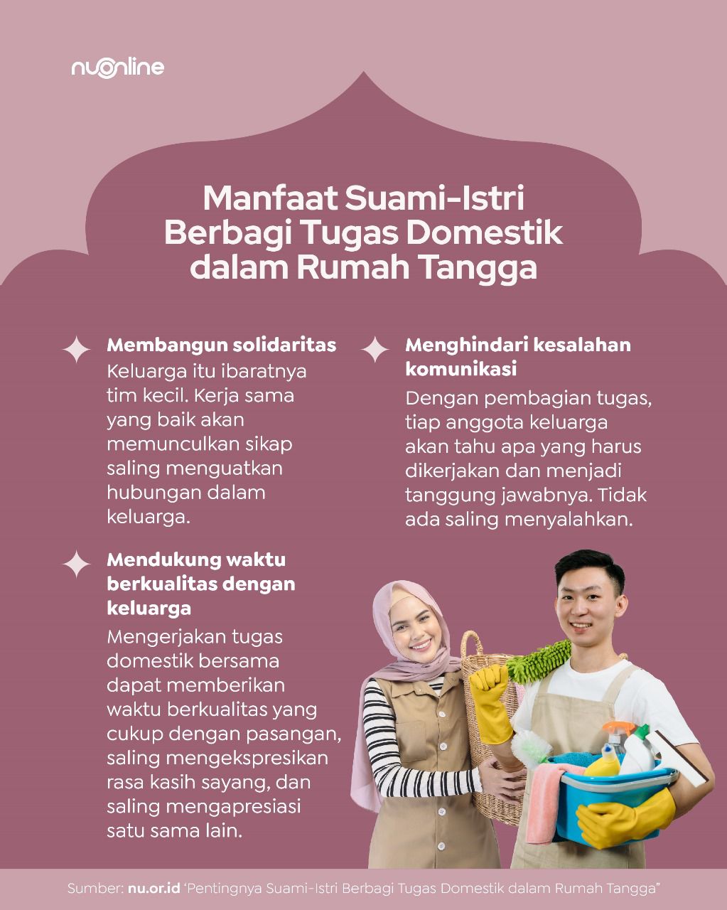 Pentingnya Suami-Istri Saling Berbagi Pekerjaan Rumah