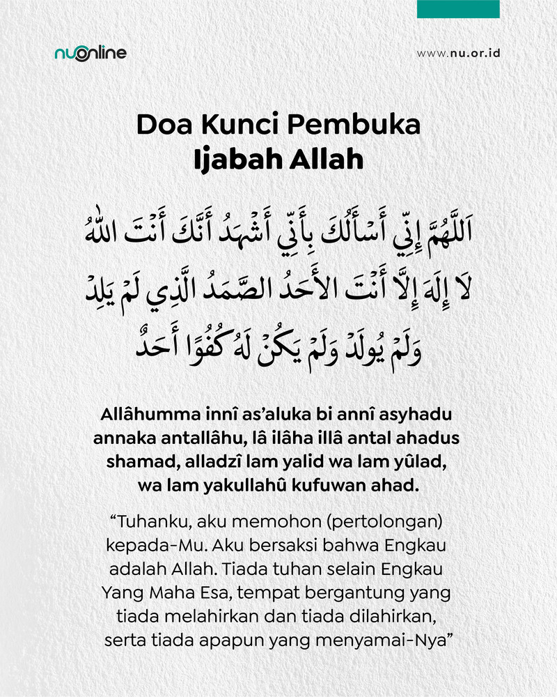 Doa Kunci Pembuka Ijabah