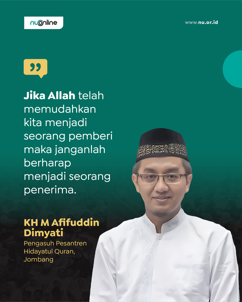 Saat Dianugerahi Kemudahan Memberi