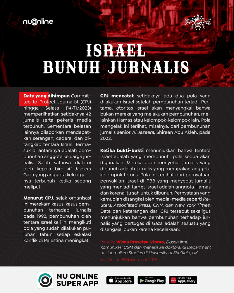 Israel Bunuh Jurnalis, Bungkam Suara Kritis