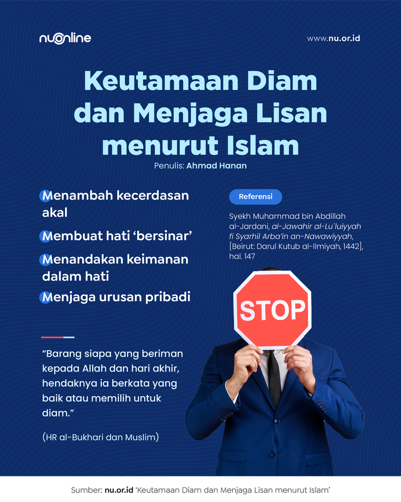 Keutamaan Diam dan Menjaga Lisan