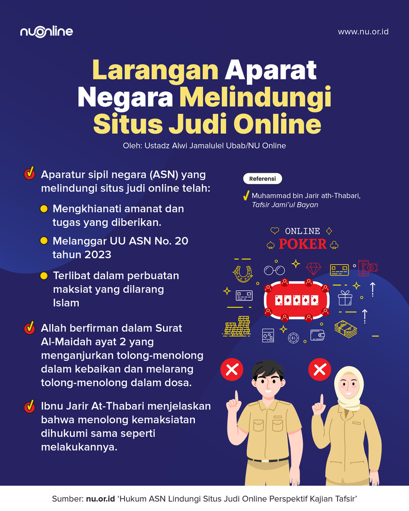 ASN Jangan Lindungi Situs Judi Online