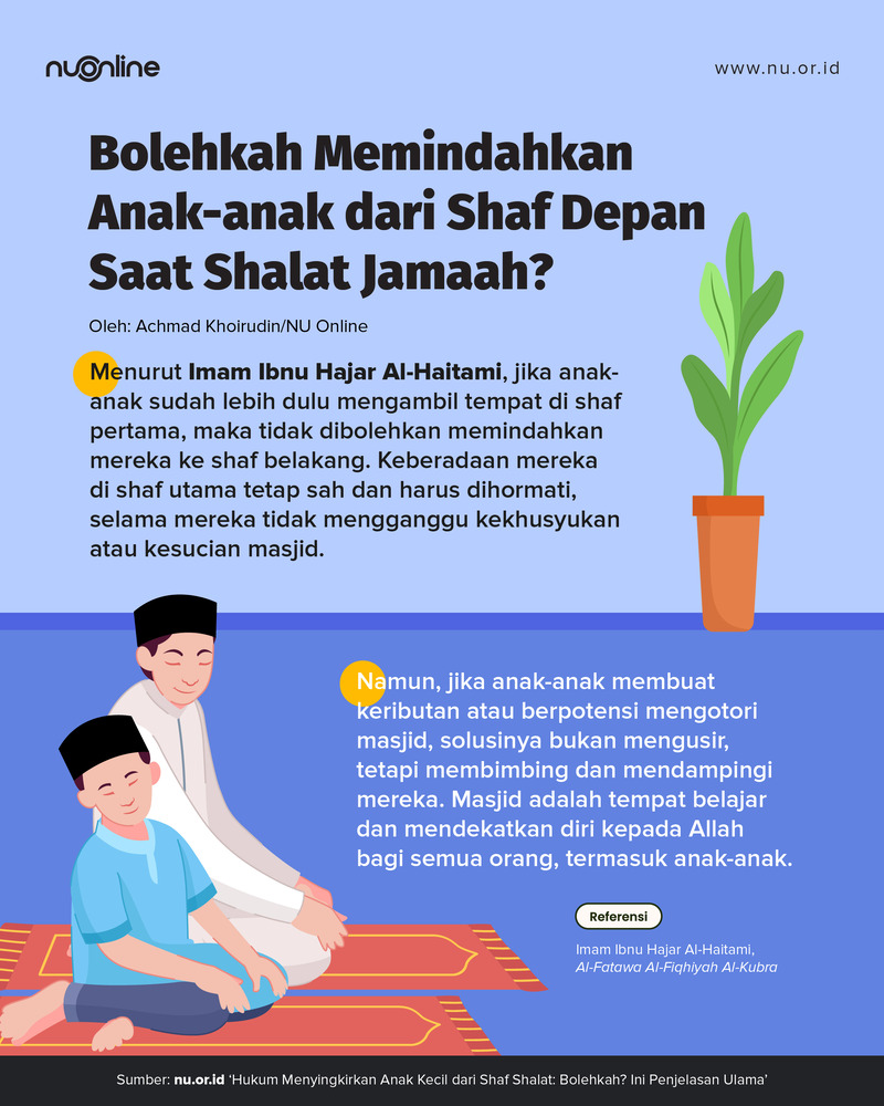 Menyingkirkan Anak Kecil dari Shaf?