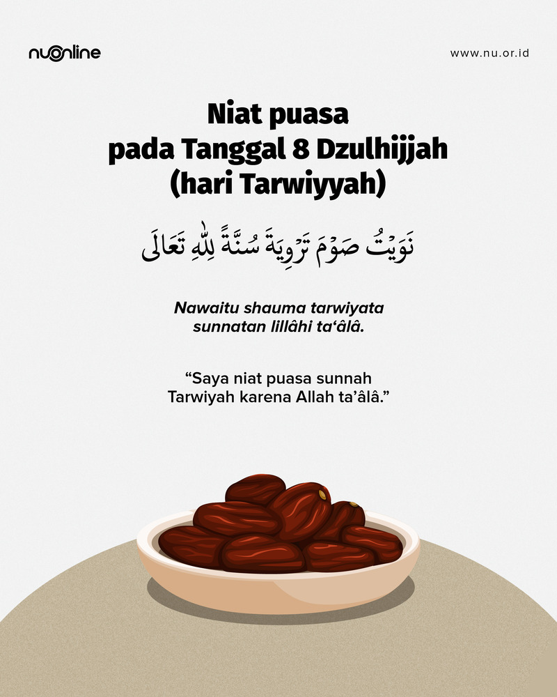 Niat Puasa Tarwiyah
