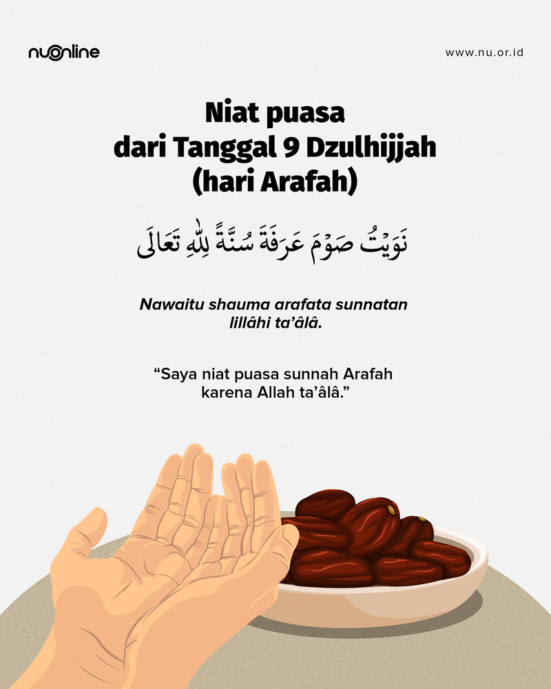 Niat Puasa Arafah
