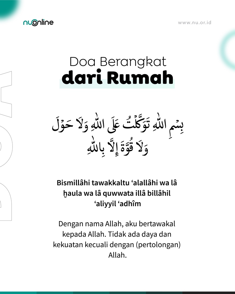 Doa Keluar Rumah