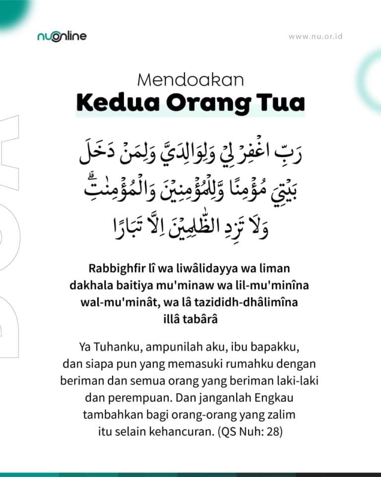 Mendoakan Kedua Orang Tua