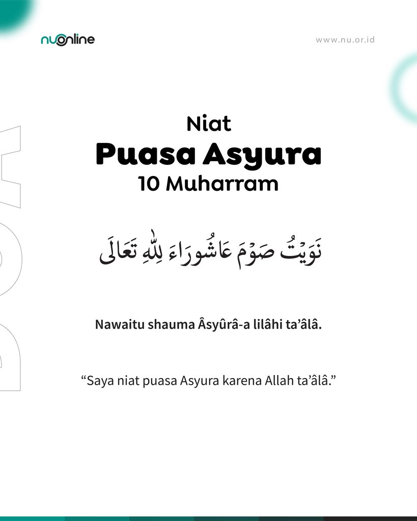 Niat Puasa Asyura