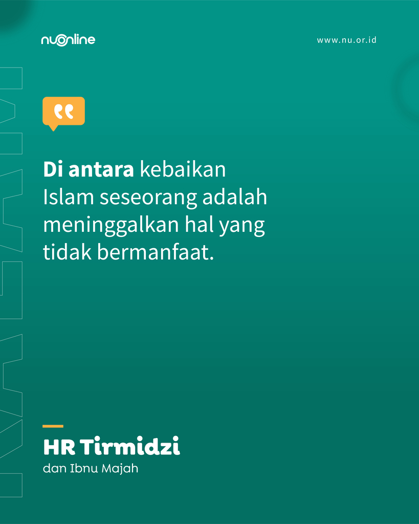 Tanda Keislaman yang Baik