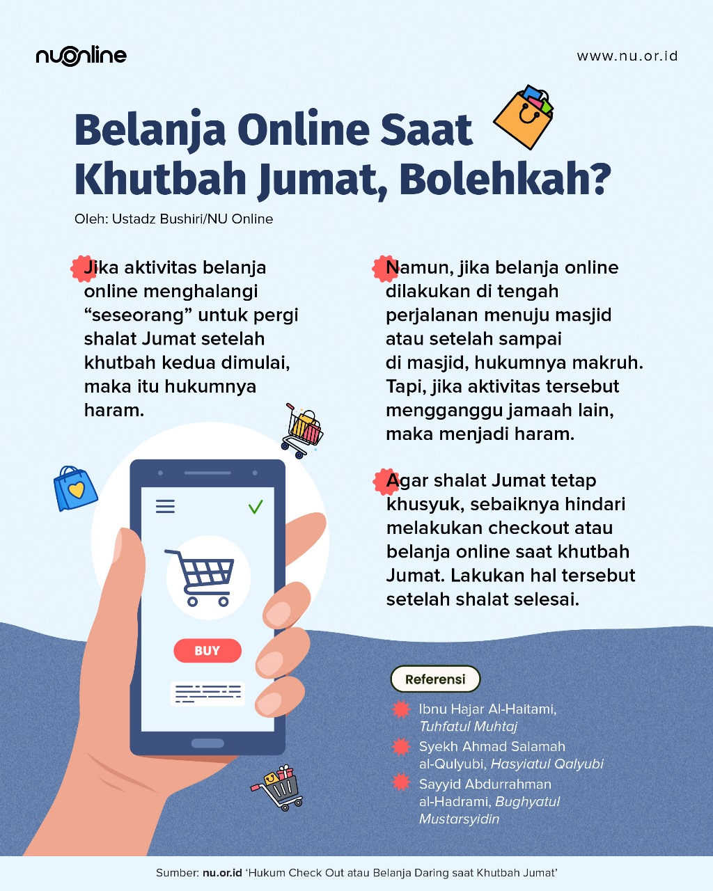 Hukum Belanja Online saat Khutbah Jumat